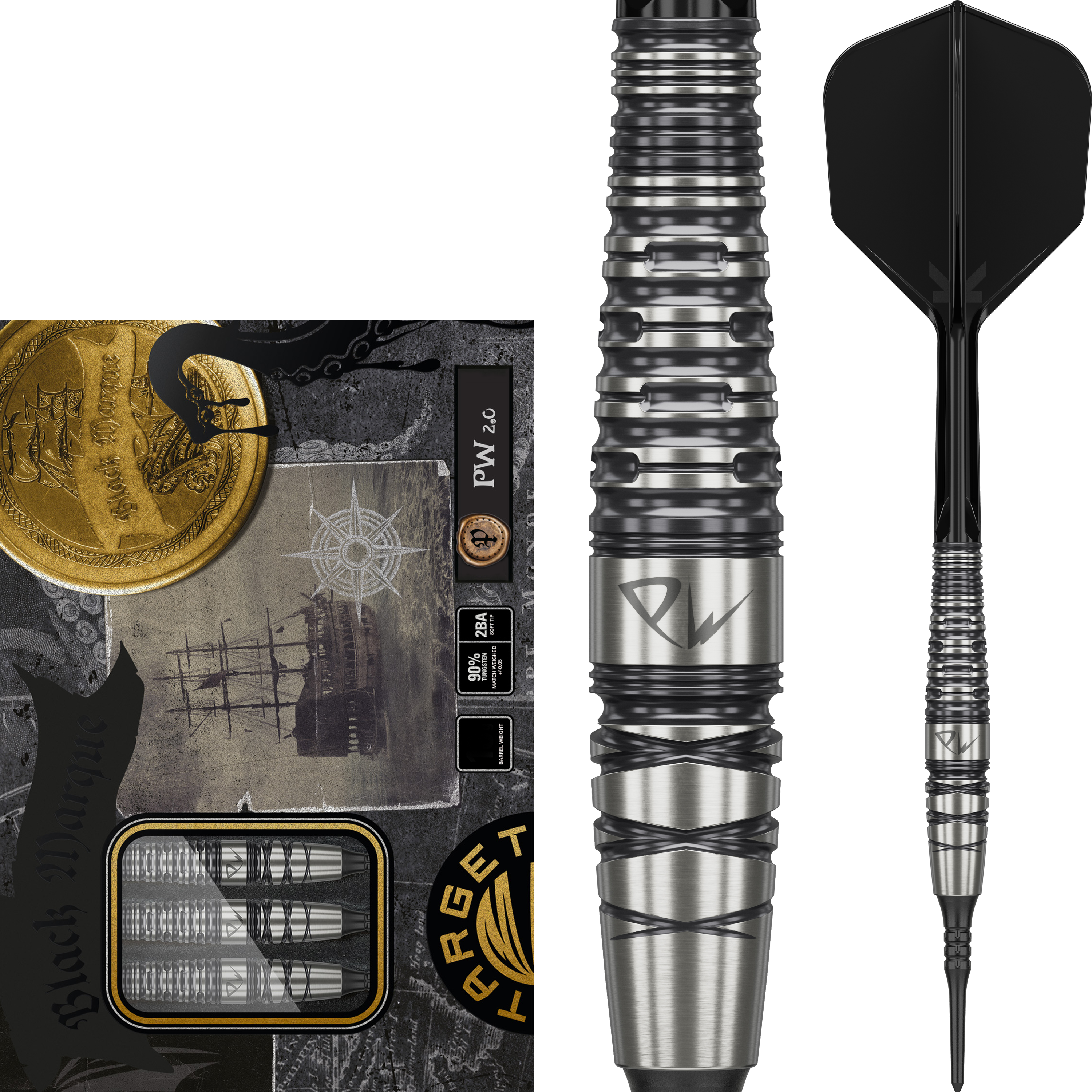 Target Japan Black Marque PW 2.0 Softdart (dummy)